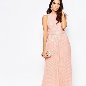 A Star Is Born Beaded Maxi Dress